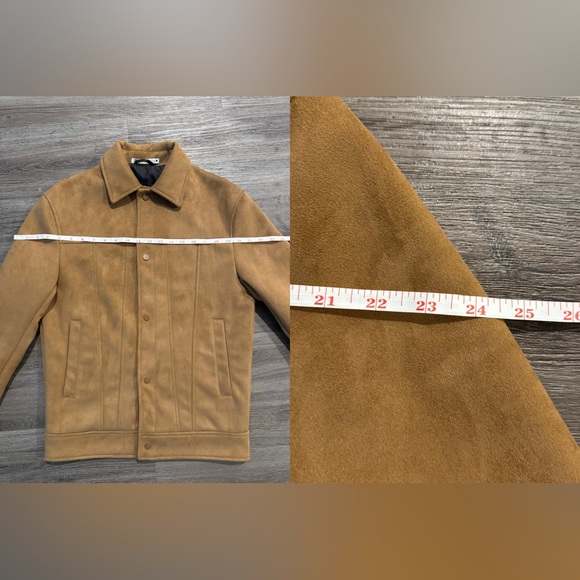 ZARA Faux Suede Jacket Men Sm - Picture 9 of 10